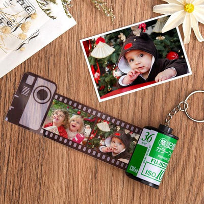 Custom Camera Roll Keychain Multiphoto Gifts - Baby