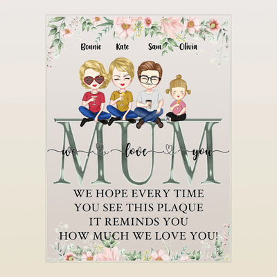 Gifts for Mum Personalized Acrylic Plaque Forever Your Baby Lamp