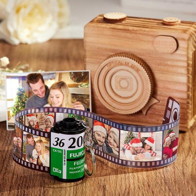 Custom Camera Roll Keychain Multiphoto Gifts - Couple