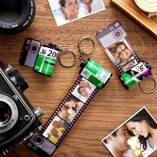 Custom Camera Roll Keychain Multiphoto Gifts - Baby