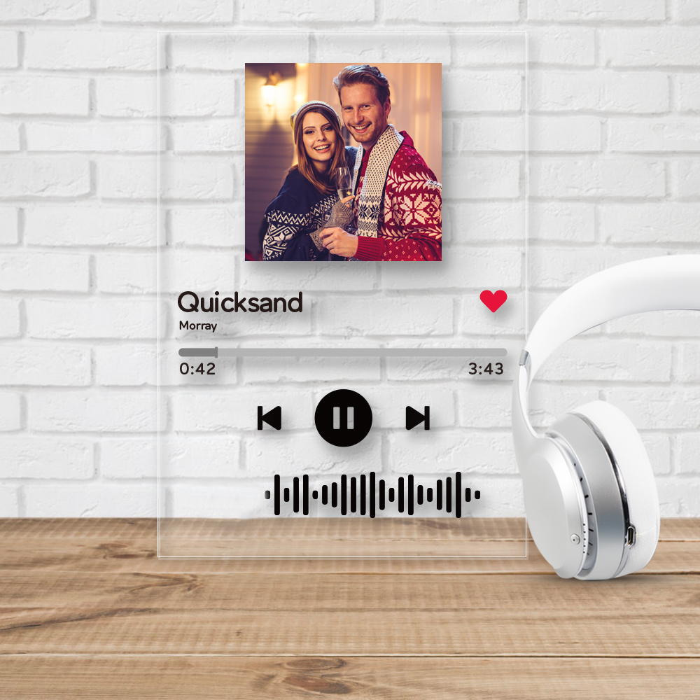 Personalised Custom Acrylic Music Spotify Code Music Plaque Mother's Day Gift
