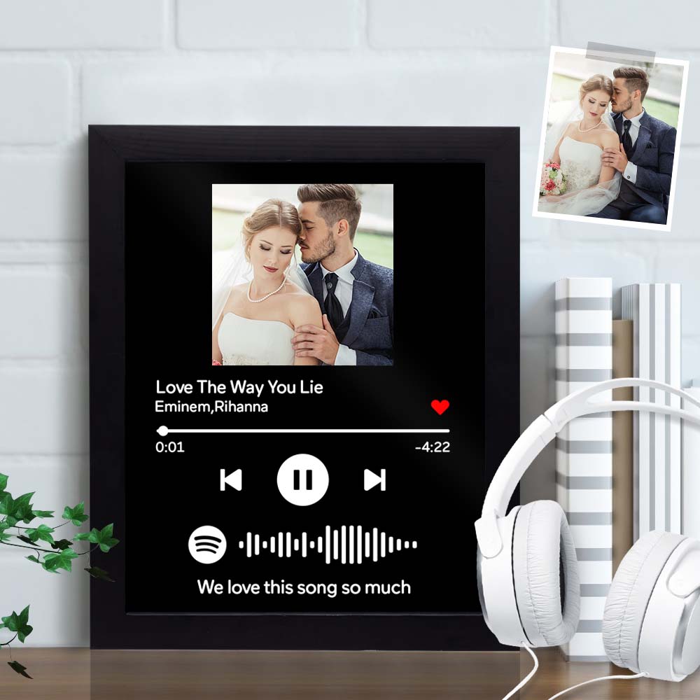 Gift for Wedding Custom Spotify Picture Frame Spotify Code Music Frame (7