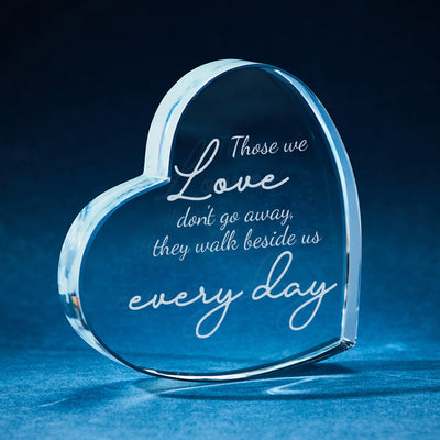 Sympathy Gift Memorial Gifts for Loss of Mother Glass Crystal Heart Bereavement Gifts in Memory of Loved One Loss of Father Husband