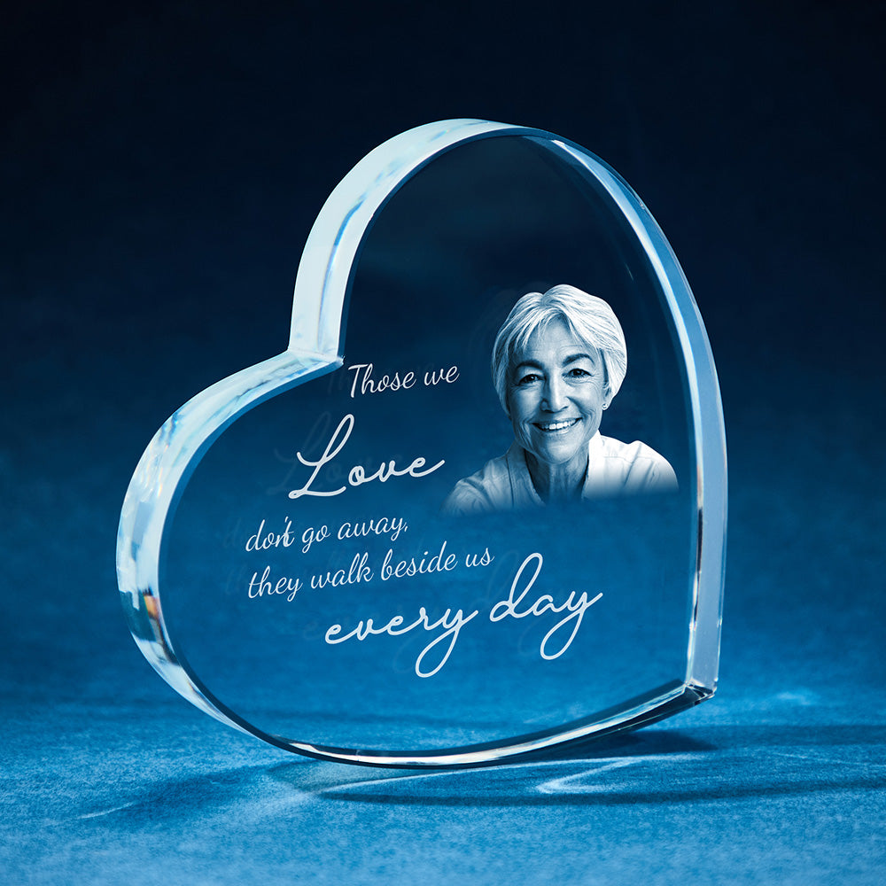 Sympathy Gift Memorial Gifts for Loss of Mother Glass Crystal Heart Bereavement Gifts in Memory of Loved One Loss of Father Husband