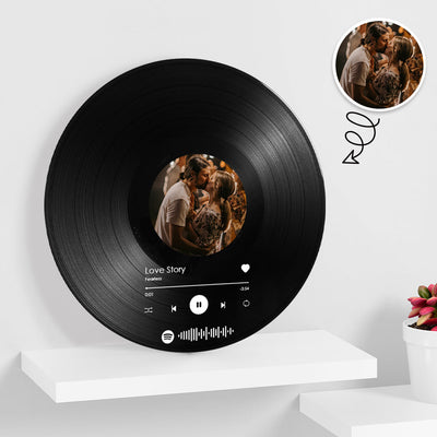 Custom Scannable Spotify Vinyl Record Personalised Music Decoration Bedroom or Living Room - photomoonlampuk