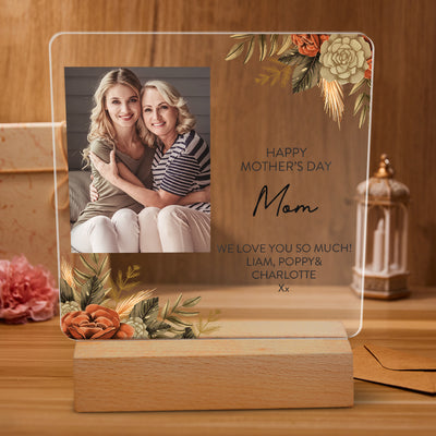 Personalised Acrylic Plaque Gift for Mom Custom Home Decor