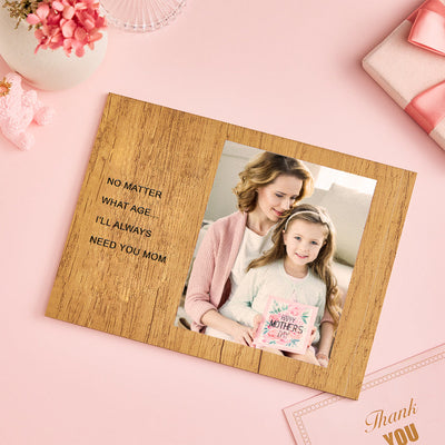 Custom Photo Engraved Plaque Wood Plaque Decor Mother's Day Gift for Mum