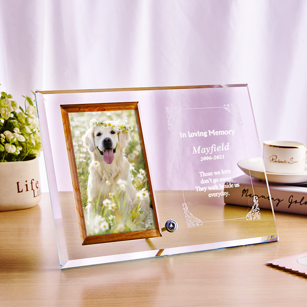 Custom Photo Engraved Frame Decoration Ornaments in Memory of Lost Loved Ones