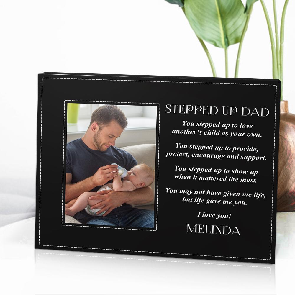 Personalised Stepped Up Dad Picture Frame Father's Day Gift for Dad
