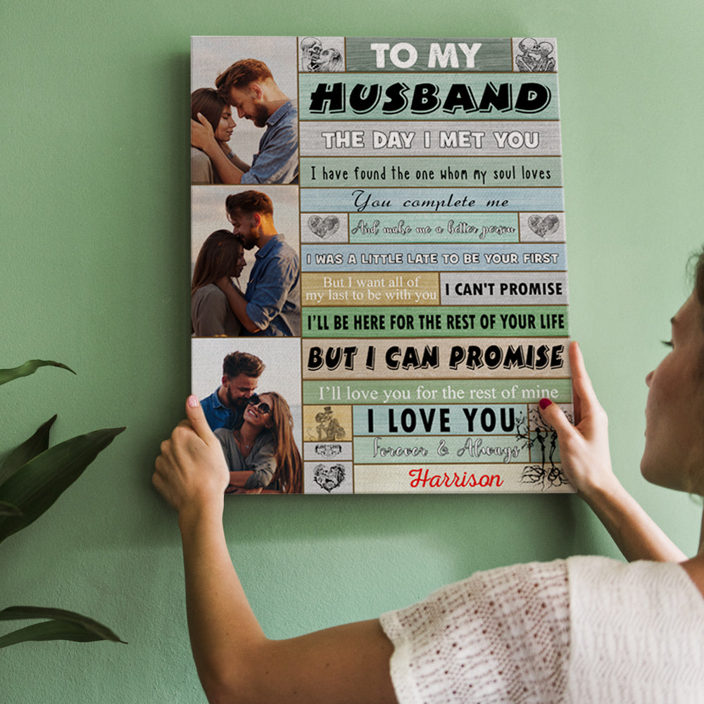 To my husband Poster Custom Print Poster Personalised Wall Decor Gift for husband
