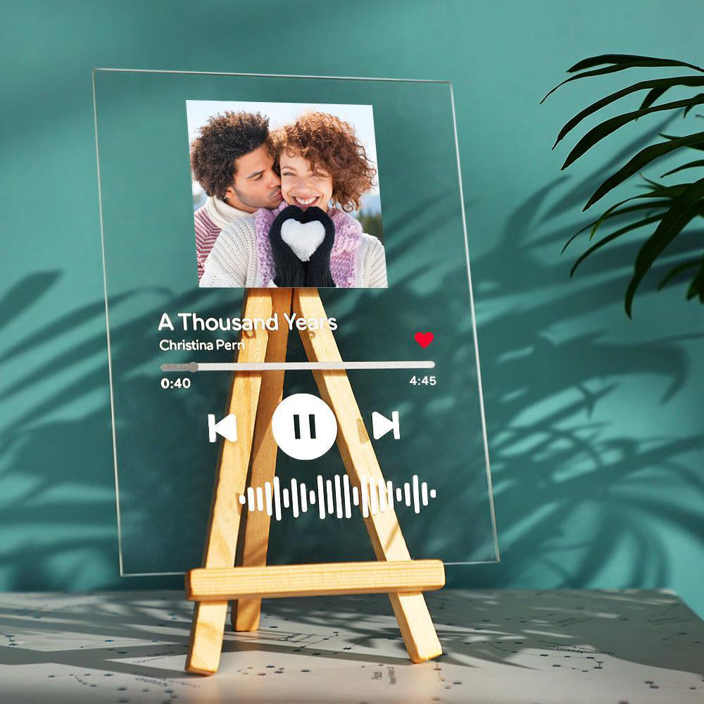 Personalised Wedding Gift Custom Acrylic Spotify Code Music Plaque Night Light