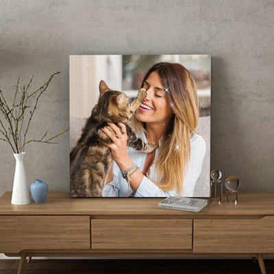 5D DIY Custom Diamond Painting Personalised Pet Photo Full Square/Round Drill Diamond Painting Unique Gifts