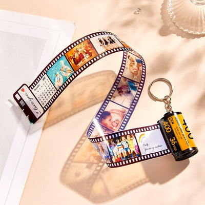 Custom Camera Roll Keychain Personalised Film Keychain Gifts For Lover - photomoonlampuk