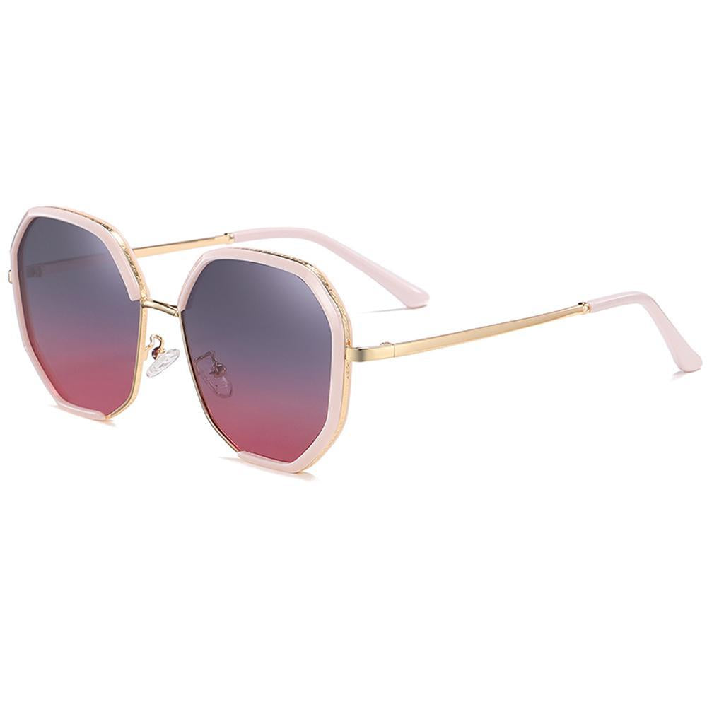 Celebrity - UV400 Protective Polarized Beach Sunglasses - Bright Gold/Grey Red