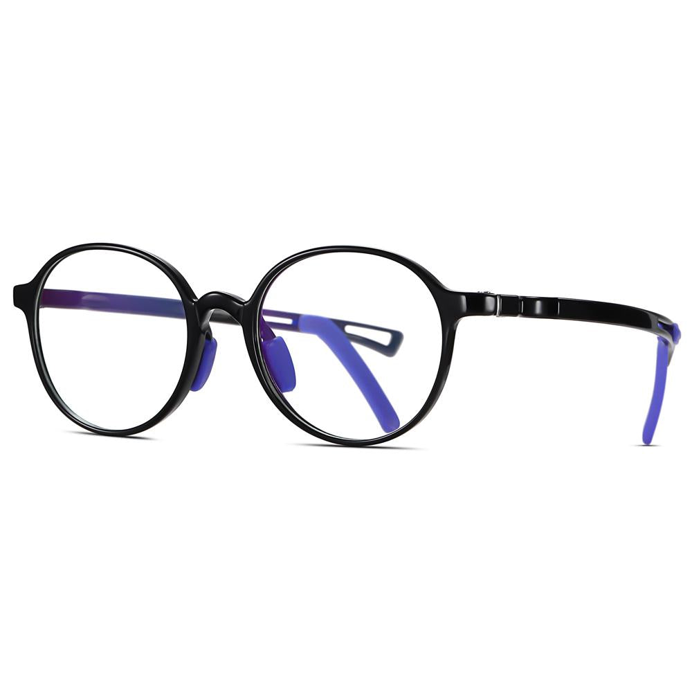 Smart - (Age 5-13)Children Non-slip Blue Light Blocking Glasses-Black