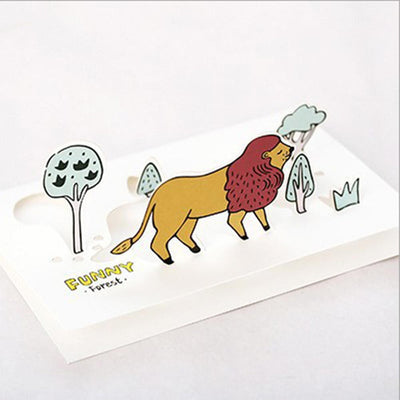 Lion Gift Pop Card for Kids