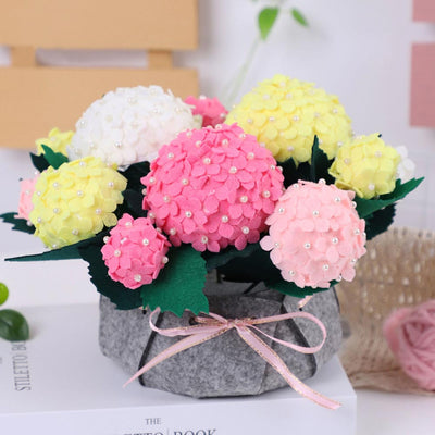 Gifts for Her Flower Pot Basket DIY 3D Card Non-woven Fabrics