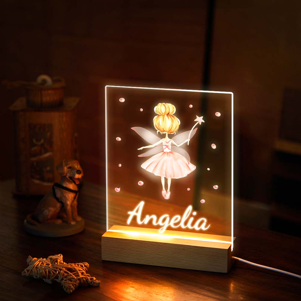 Personalised Name Night Light for Girls Best Nursery Decor Lamp Kid's Bedroom Decor