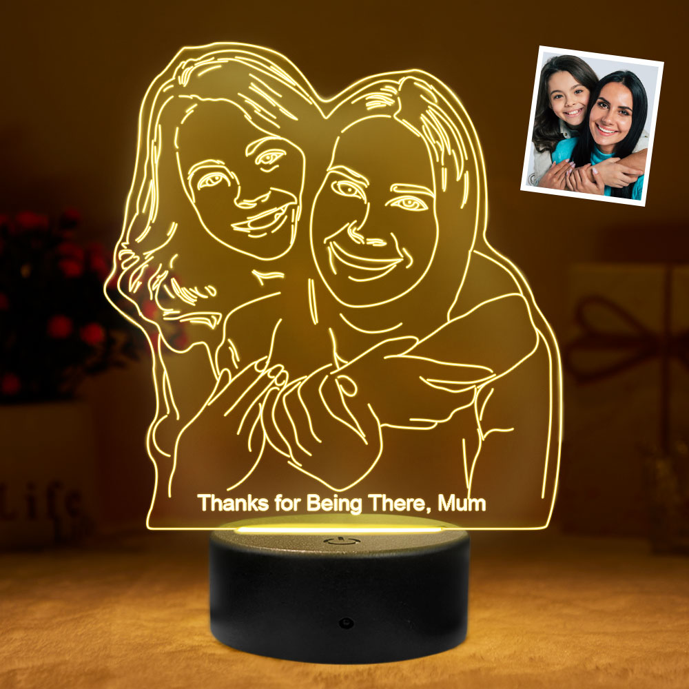 Custom 3D Photo Lamp Led Personalised Colorful Night Light Gift for Mom