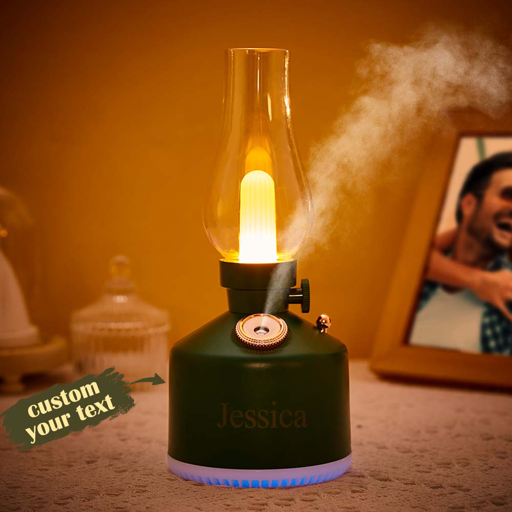 Custom Engraved Night Light Lamp Cool Mist Humidifier for Bedroom