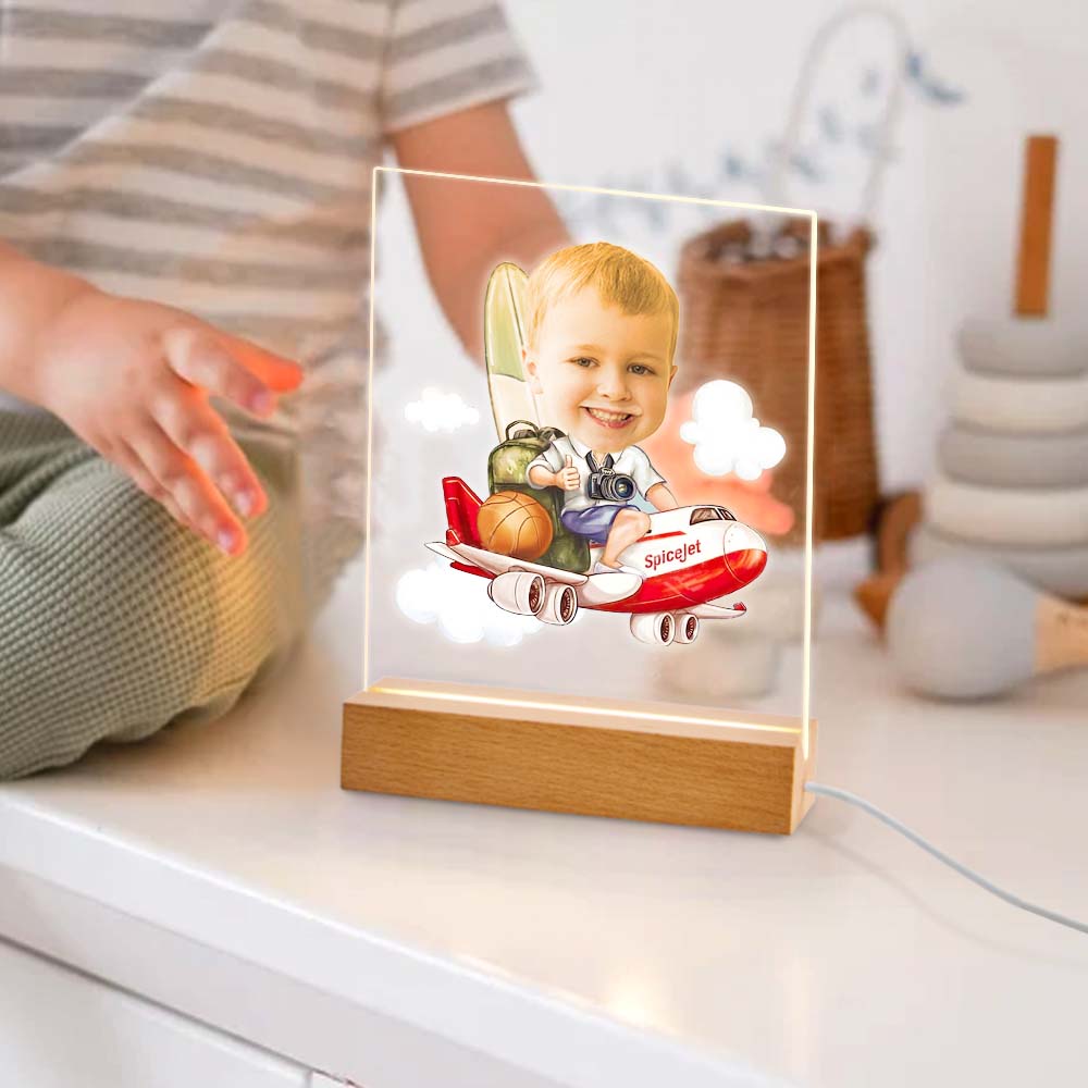 Personalized LED Night Light with Custom Photo for Baby Gifts Nursery Decor