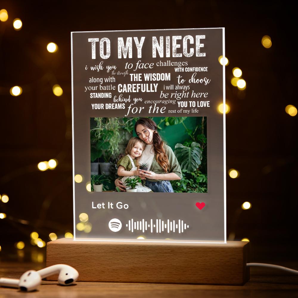 Custom Spotify Plaque Night Light to My Sisters Personalised Lamp Gifts For Sisters