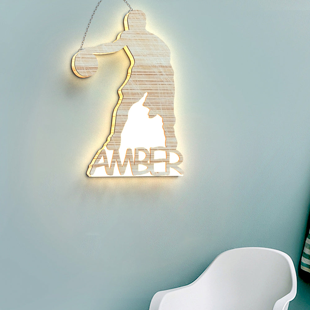 Custom Engraved Basketball Night Light Cool And Interesting Gift For Friends