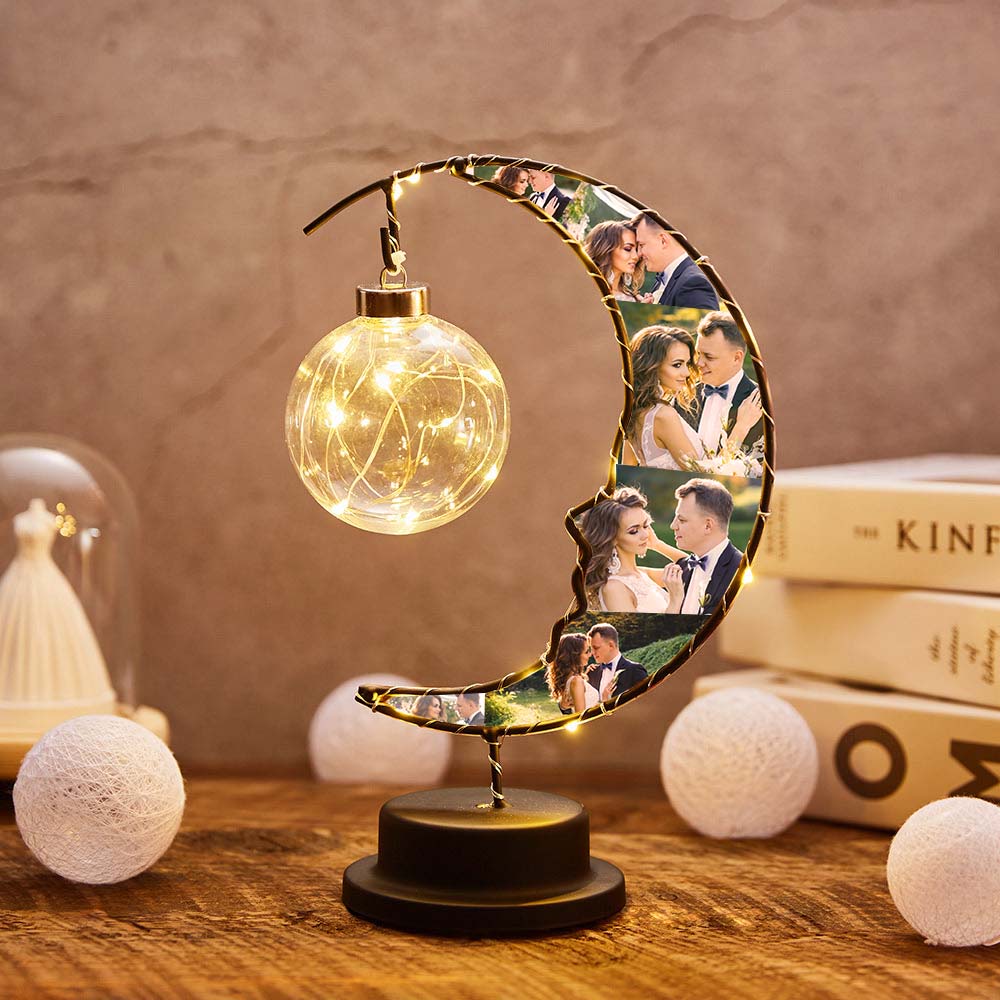 Personalised Photo Moon Lamp Wedding Gift Custom Moon Light Photo