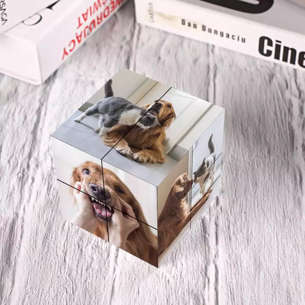 Custom Magic Folding Photo Rubic's Cube Gifts For Pets