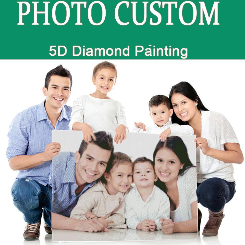Custom Mother And Daughter Photo Senior Full Square/Round Drill Diamond Painting Horizontal Style